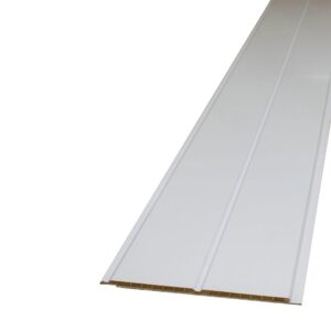 Decorceil Gloss White / White V PVC Ceiling Panel (2.7m x 250mm)