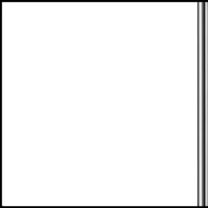 Tradeline Gloss White Chrome Strip Panel (2.6m x 250mm x 8mm)