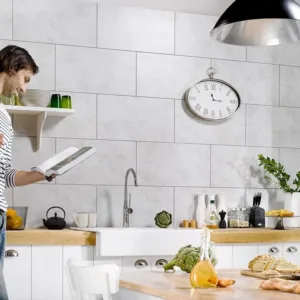 Dumawall Plus Tile - Cloudy White (650mm x 375mm)