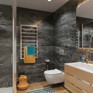 Vilo SPC Tile Panel – Dark Stone (600mm × 300mm)