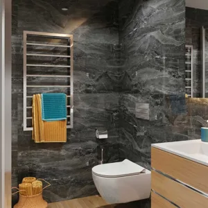 Vilo SPC Large Tile Panel – Dark Stone (1.2m × 600mm)