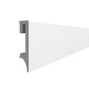 White ESP201 80mm Vox Skirting Board